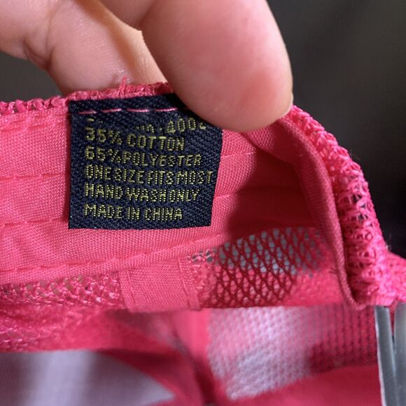 Moogsoft Embroidered Adjustable Snapback Trucker Hat Cap Gray/Pink - Picture 9 of 9